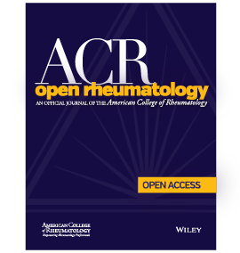 ACR Open Rheumatology Journal cover