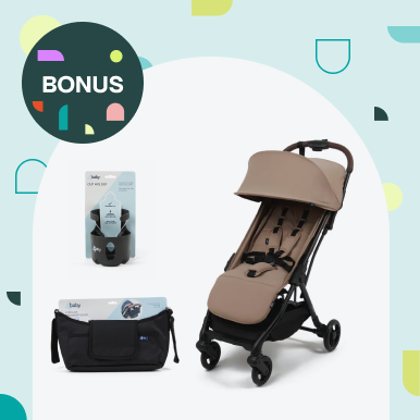 4baby Coco Stroller. Bonus Cupholder & Organiser worth $42.94