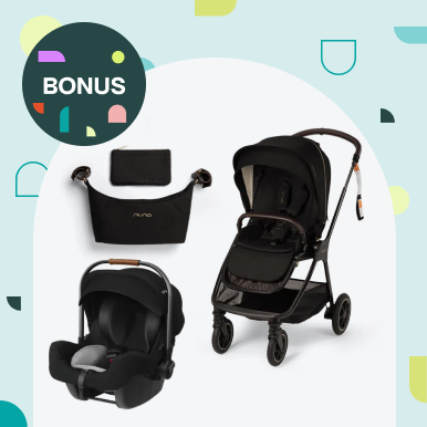 Nuna TRIV Next Pram &  KLIK Plus Capsule. Bonus Organiser worth $99.99