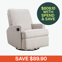 iL Tutto Quinn Reclining Nursery Chair Egg Shell