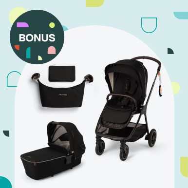 Nuna TRIV Next Pram &  LYTL Carry Cot. Bonus Organiser worth $99.99