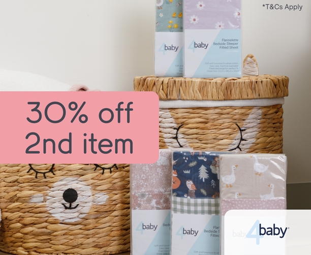 30% off 2nd item 4baby Print Flannel Sheet Collection