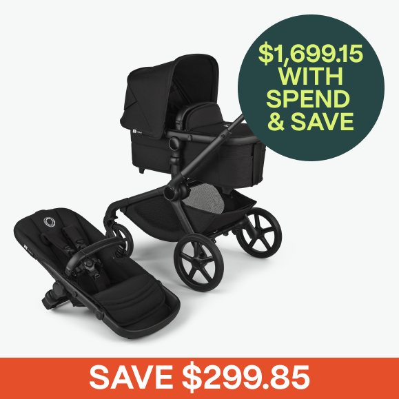Bugaboo Kangaroo Stroller with Bassinet Black/Midnight Black. 