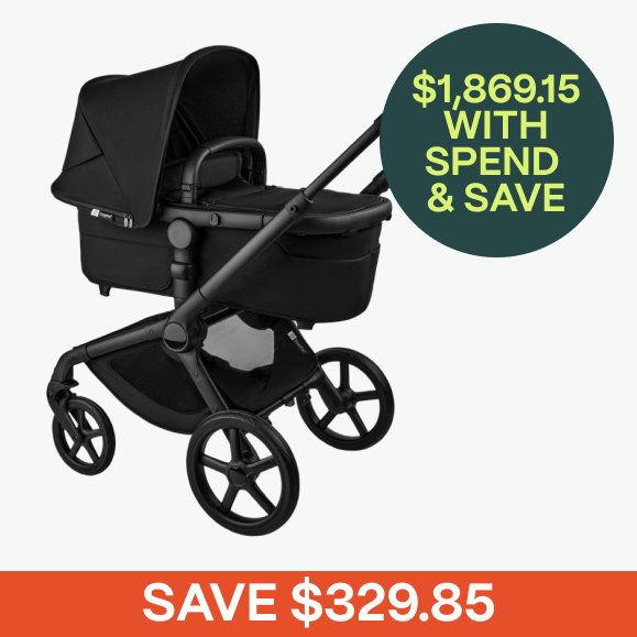 Bugaboo Fox 5 Renew Stroller with Bassinet Black/Heritage Black