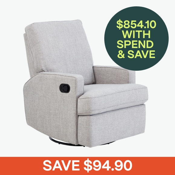 iL Tutto Quinn Reclining Nursery Chair Pure Grey