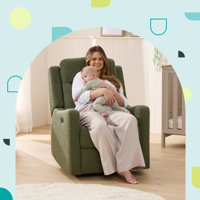iL Tutto Henry Electric Recliner - Boucle Olive