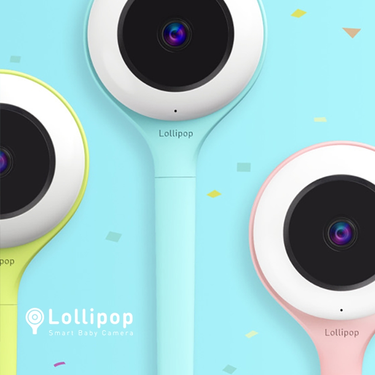 Lollipop Baby Camera with True Crying Detection, Smart Baby Monitor (Cotton  Candy) 