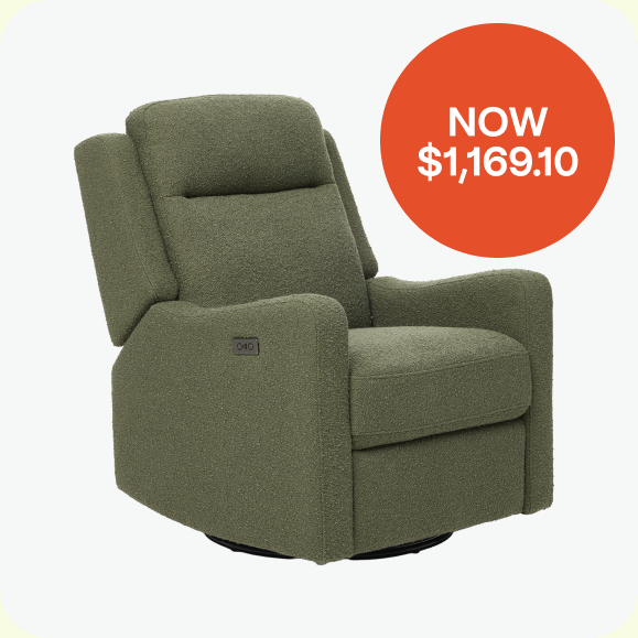 SAVE $129.90                  iL Tutto Henry Electric Recliner Olive Boucle