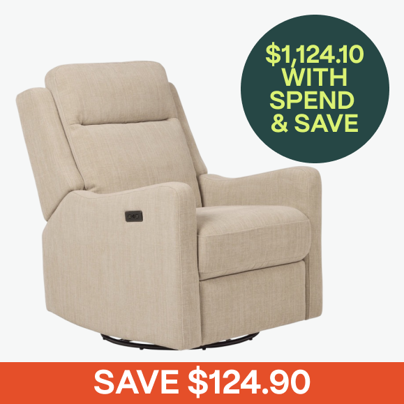 iL Tutto Henry Electric Recliner & Swivel Glider Chair Latte