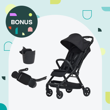 Edwards & Co Lucci Stroller. Bonus Cup Holder & Snack Tray worth $114.98
