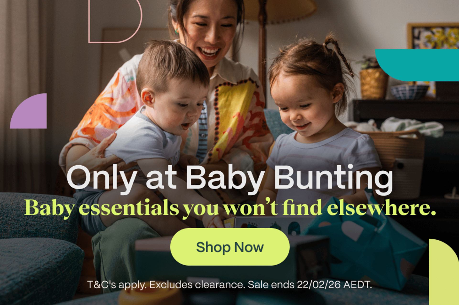 Only at Baby Bunting