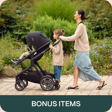 Bonus Items up to $224.90 with Selected Prams & Bundles
