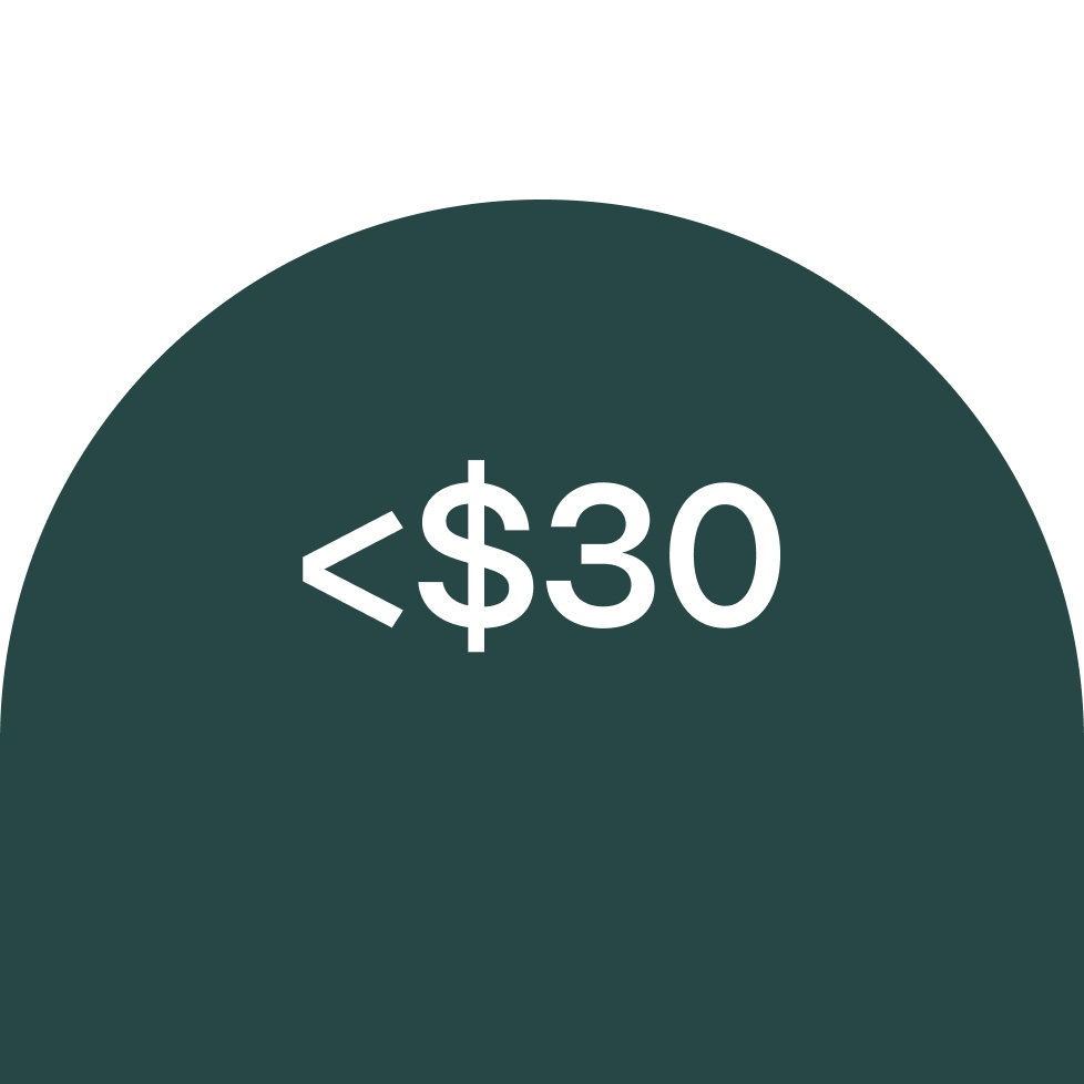Under $30