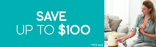 Save Up to $100 on Selected Breast Pumps