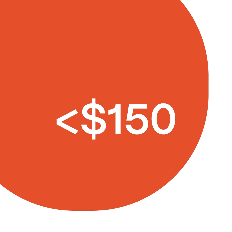 Under $150