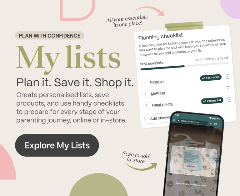 My Lists, Plan it, Save it, Shop it