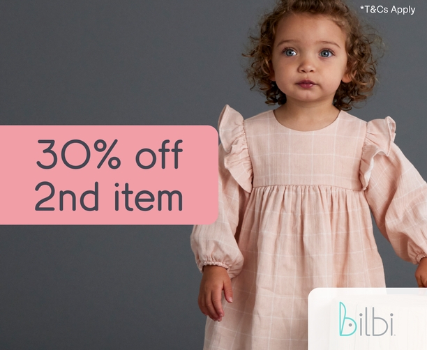 30% off 2nd item Bilbi Babywear