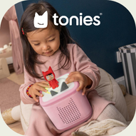 Meet the Toniebox 2. Made for little listeners aged 1+