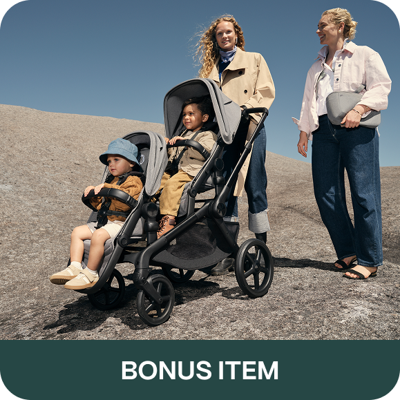 Bonus Sibling Seat worth $429 with Bugaboo Kangaroo Moon Grey