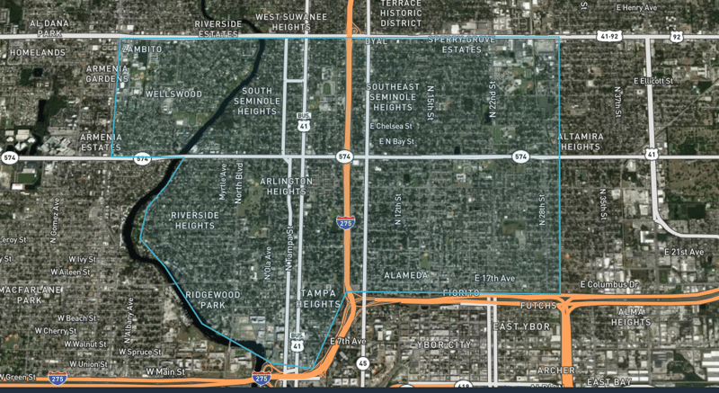 Wellswood Area Treatment boundaries for 9/3/2026 mosquito treatment