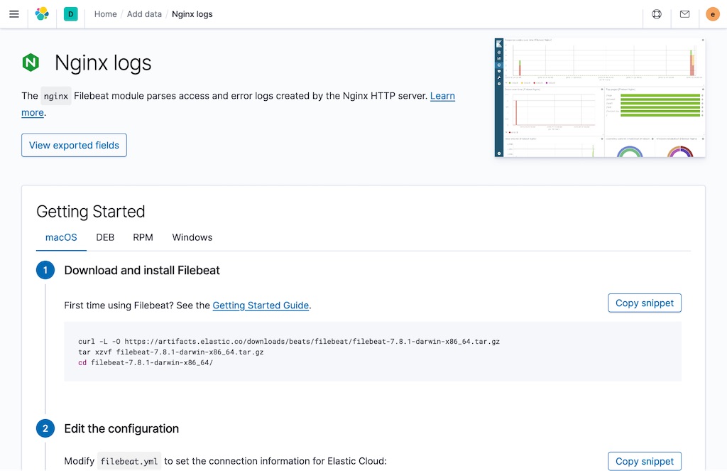 Getting started with Nginx logs in Kibana