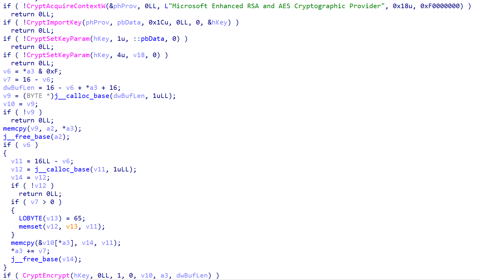 AES encryption