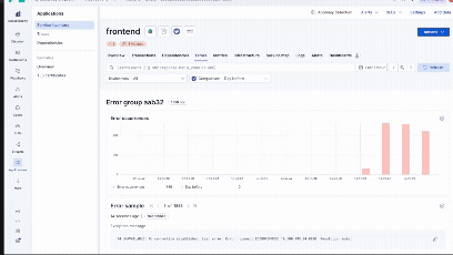 Animated walkthrough of the APM UI