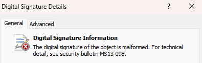 MS13-098 error