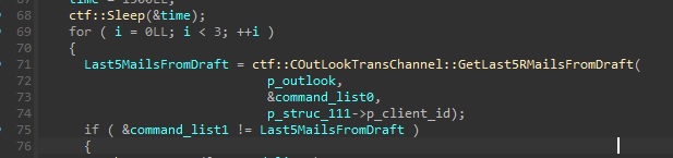 Checking for commands email