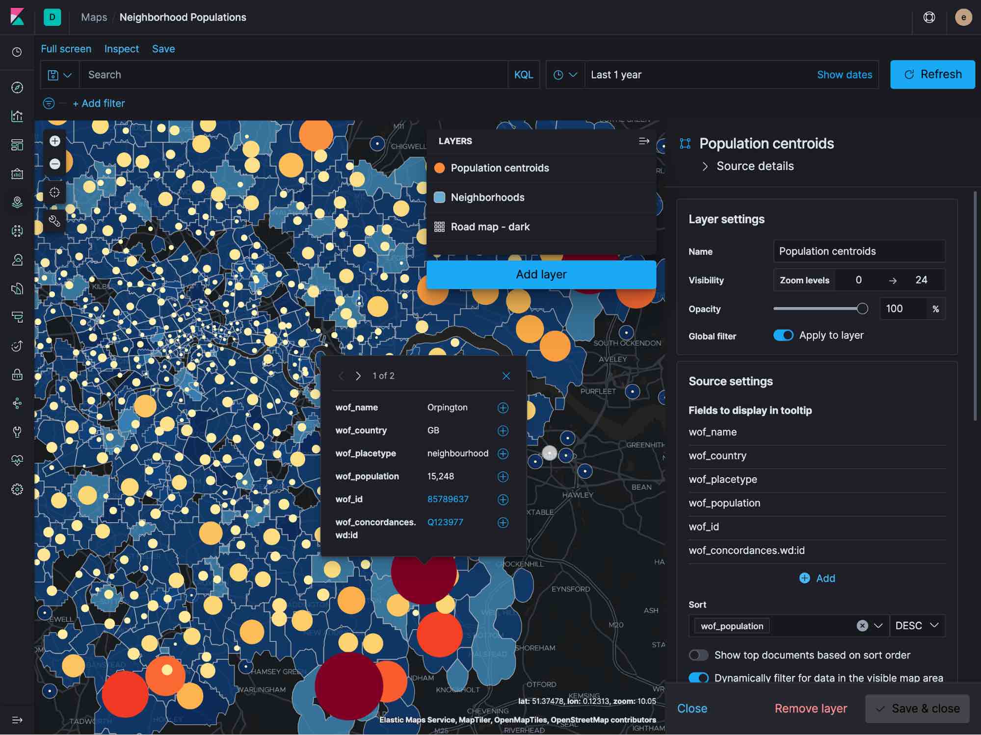 Now you can order your map icons with Elastic Maps 7.5