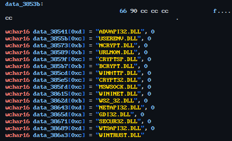 DLL list for flag --Force-PreloadModules-Basic