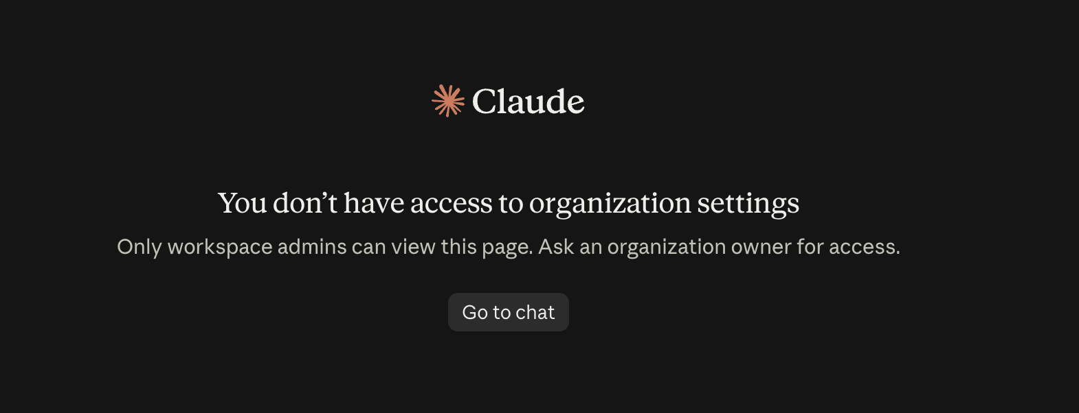 Claude error: you don’t have access to organization settings, blocking a Claude plugin directory submission