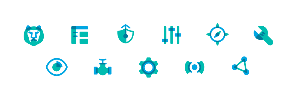 Free Elastic Search Logo Icon - Download in Colored Outline Style