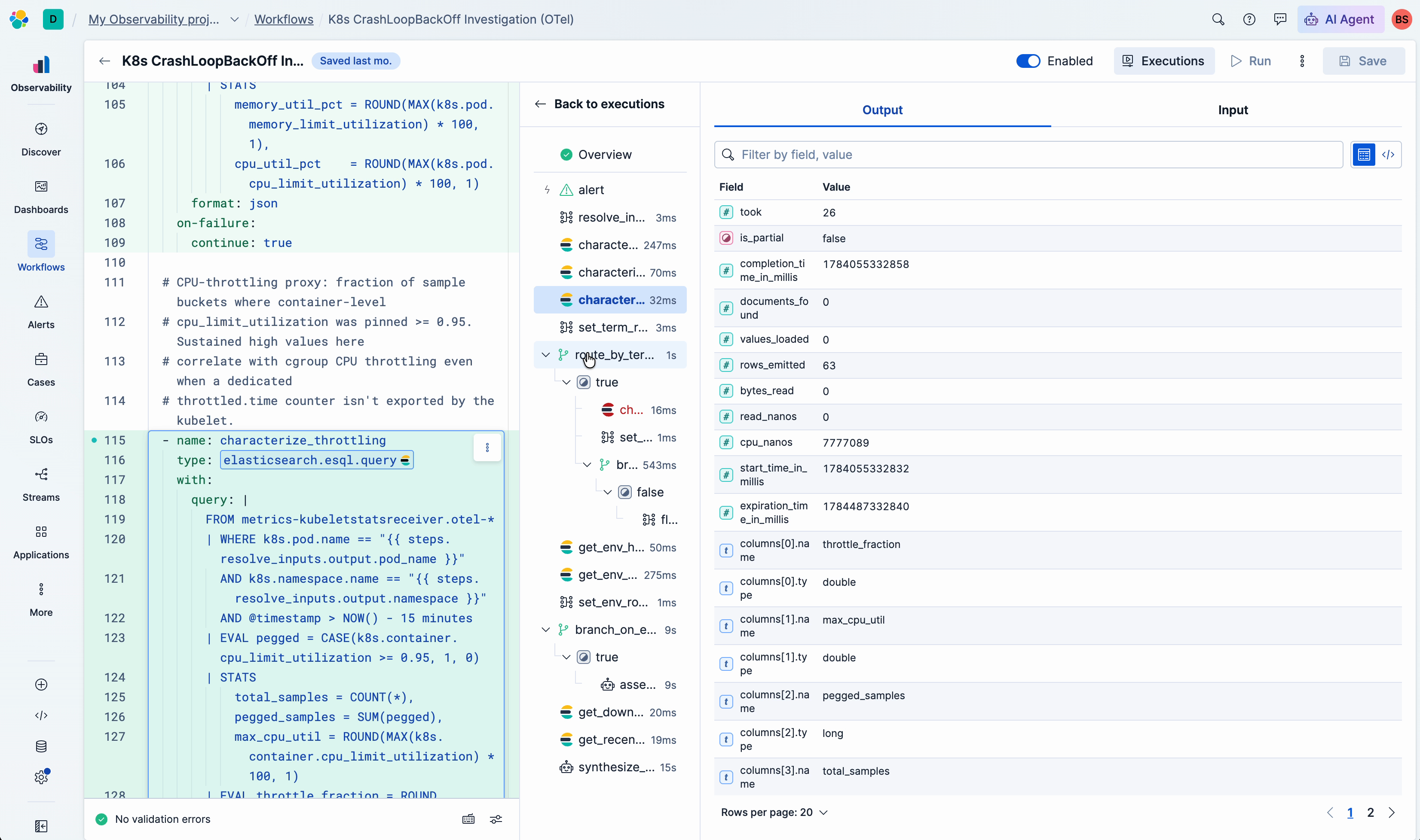 Elastic Workflows execution