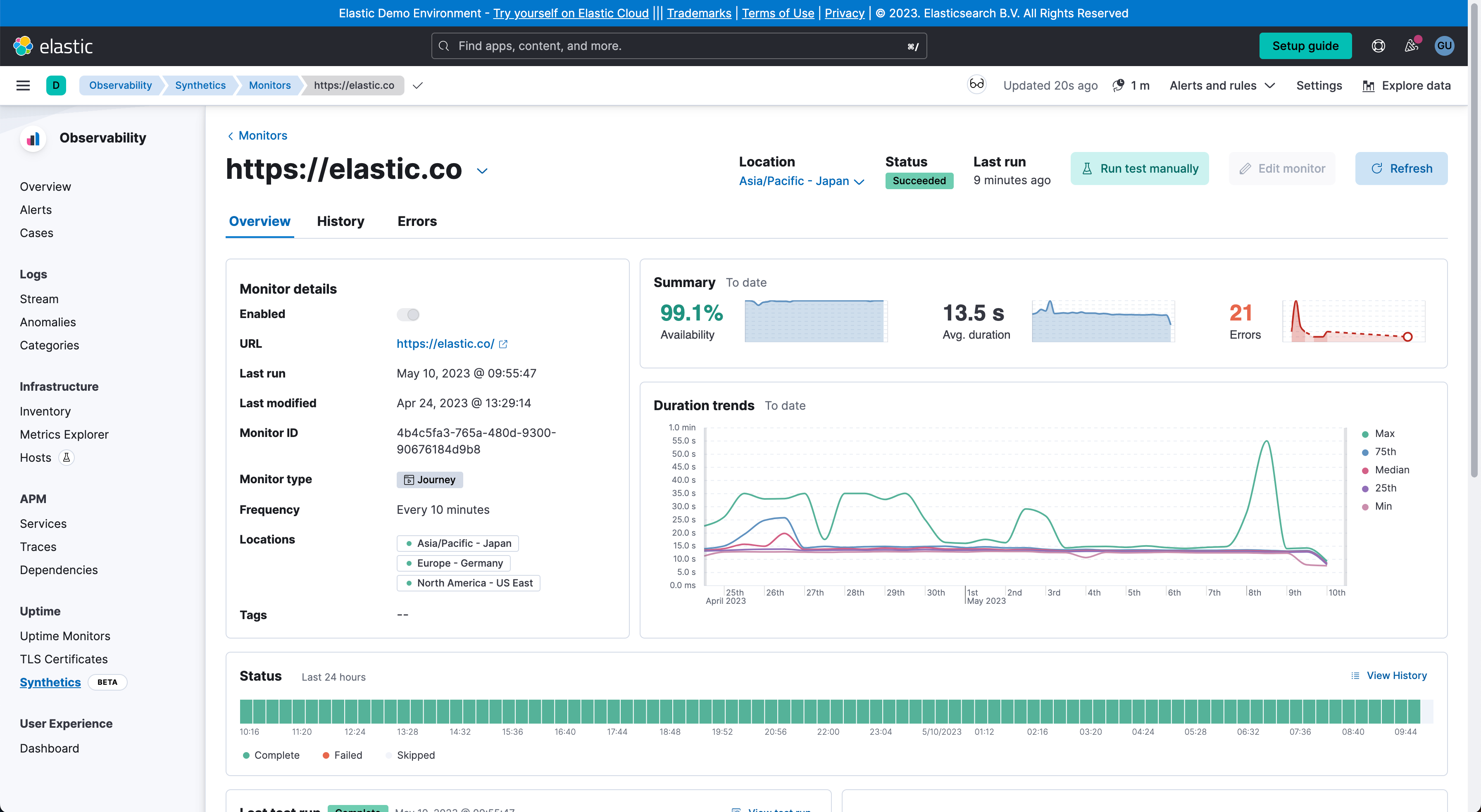 APM Java Elastic