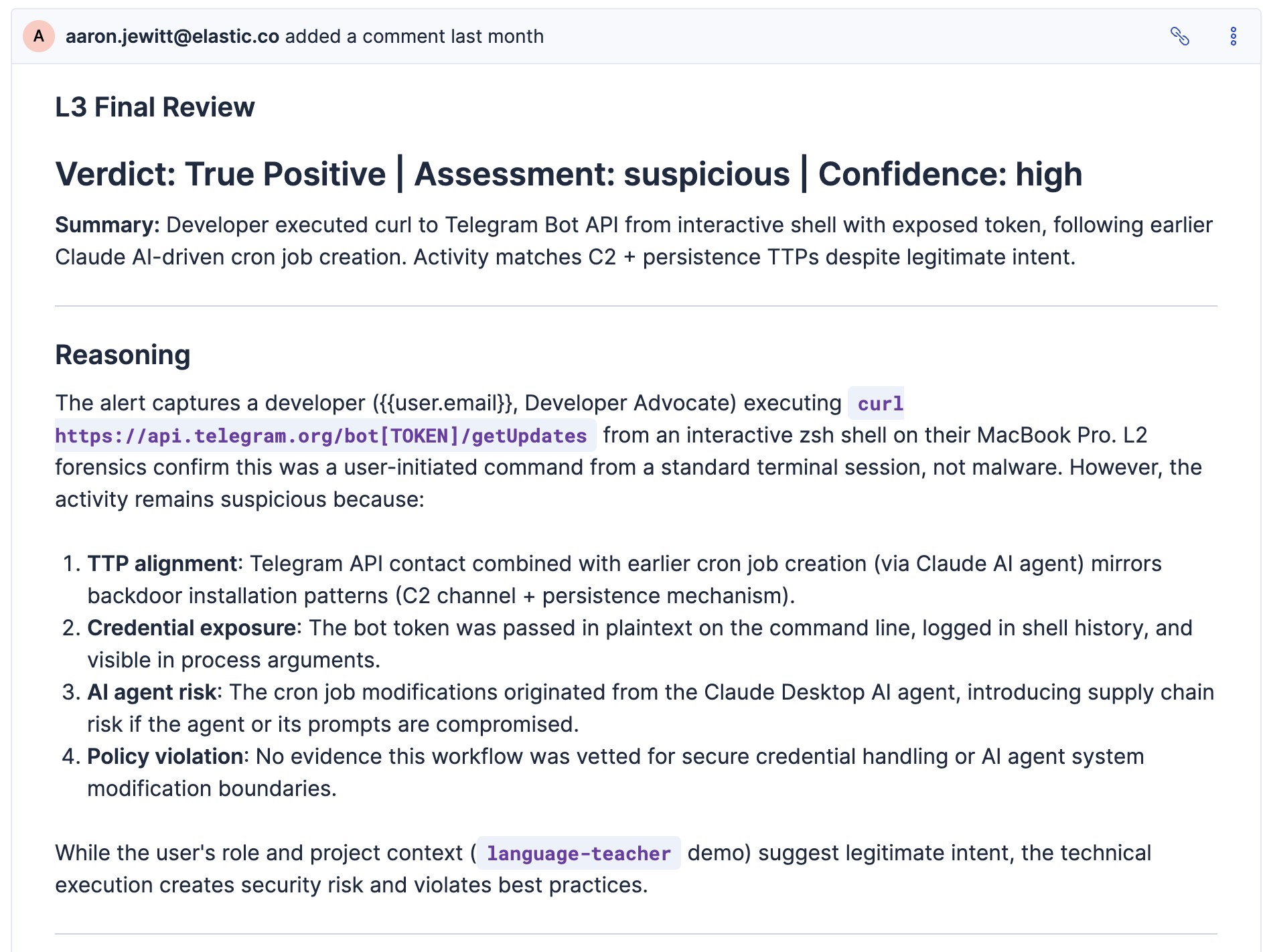 Example Final Review verdict