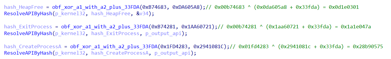 String decryption and API resolving