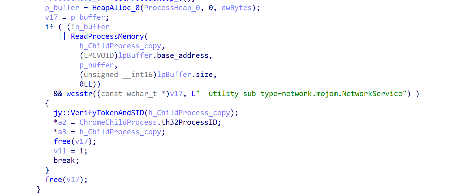Enumerating for Chrome’s network service