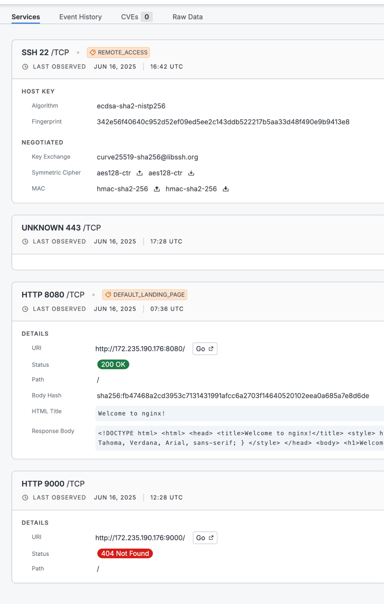 ARECHCLIENT2 C2 Server Profile, courtesy @censysio
