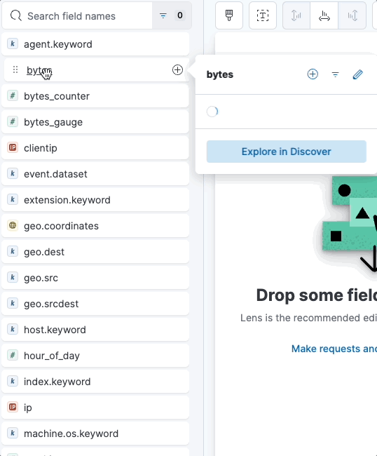 Clicking a field name to view more details