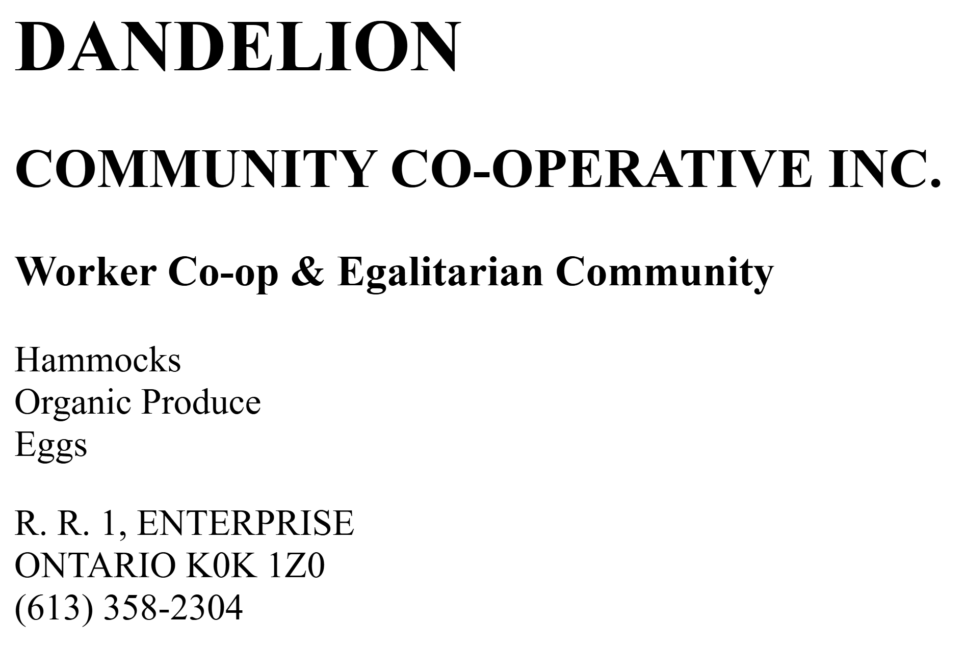 Business card text extracted by jina-ocr-v1, with Canadian postal code K0K 1Z0 read correctly