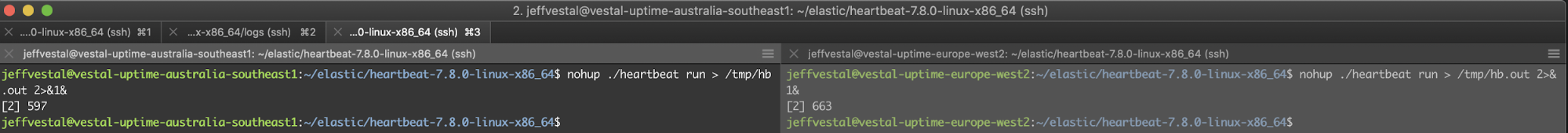 Configure additional Heartbeat monitors for other regions