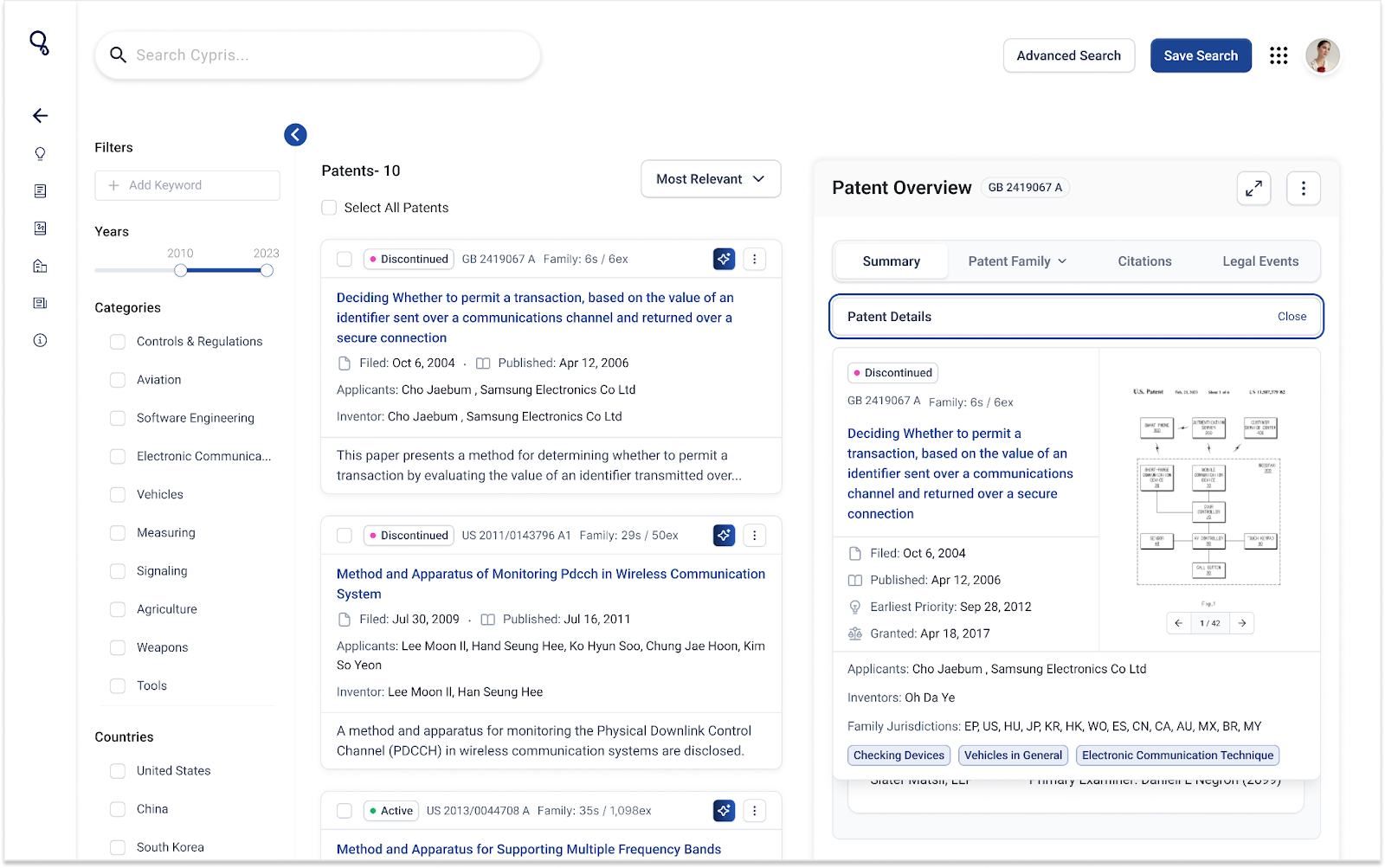 Cypris' product handling 500M docs providing real-time AI search and retreival.