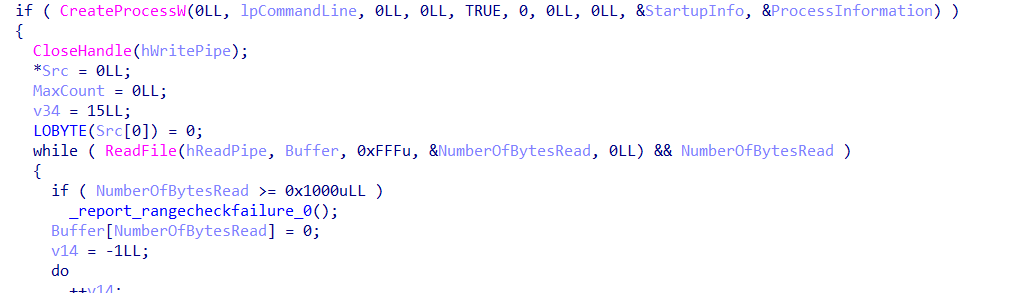 Command execution