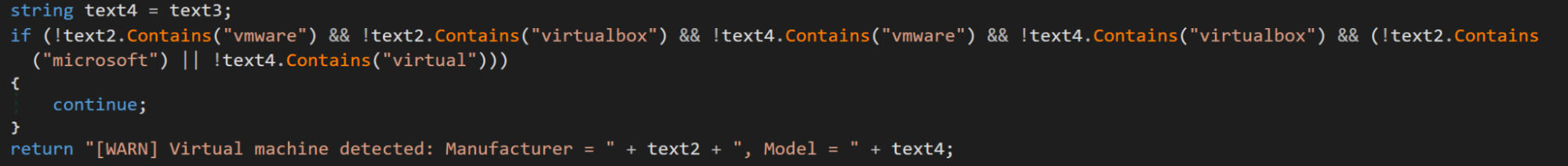 Sandbox detection based on system information