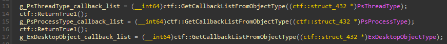 ABYSSWORKER getting callback list from kernel’s _OBJECT_TYPEs 0x5502