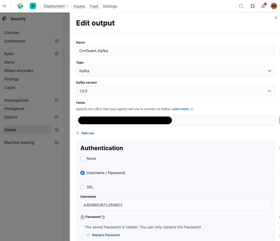Elastic Fleet Output