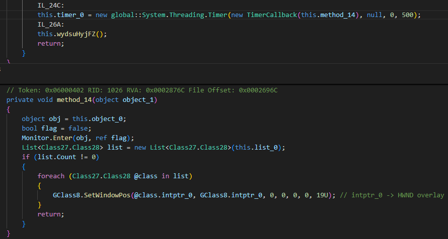 Overlay "always on top" setting