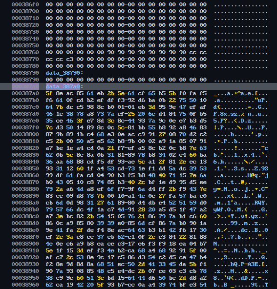Encrypted payload